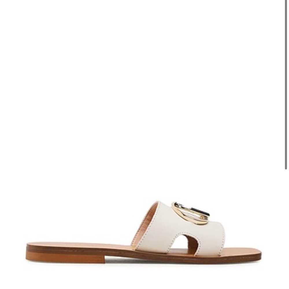 Liu Jo White Flat sandals with logo NOWB - Picture 6 of 6